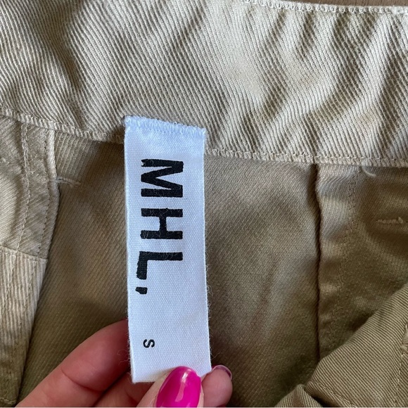 MHL / Margaret Howell Cotton Twill Pleated Work Trouser - Picture 4 of 11